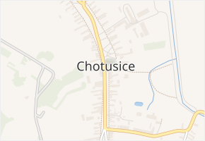Chotusice v obci Chotusice - mapa části obce