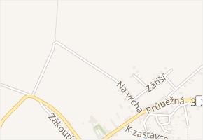 Na vrcha v obci Chotutice - mapa ulice
