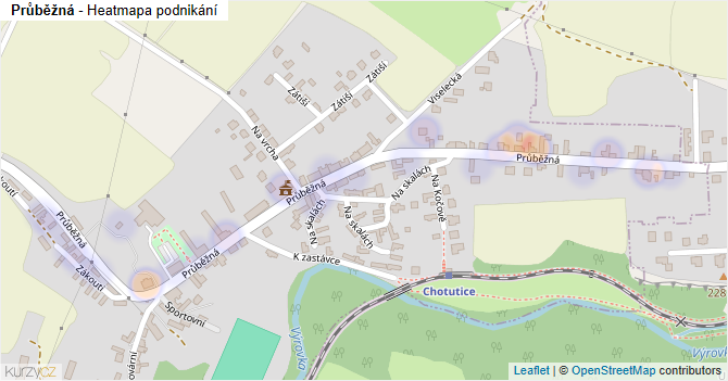 Průběžná - mapa podnikání