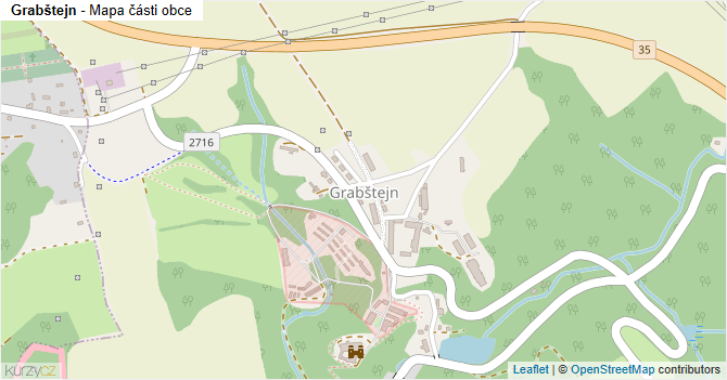 Grabštejn - mapa části obce