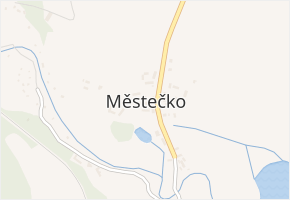 Městečko v obci Chotýšany - mapa části obce