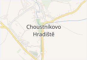 Choustníkovo Hradiště v obci Choustníkovo Hradiště - mapa části obce