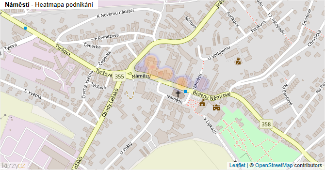 Náměstí - mapa podnikání