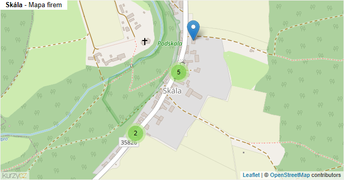Skála - mapa firem