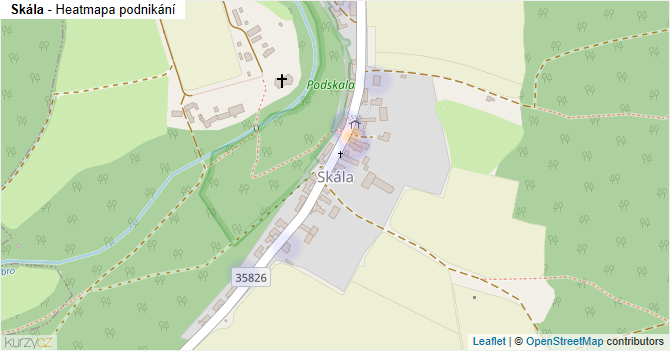 Skála - mapa podnikání