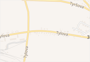 Tylova v obci Chrast - mapa ulice