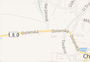 Dolanská v obci Chrást - mapa ulice