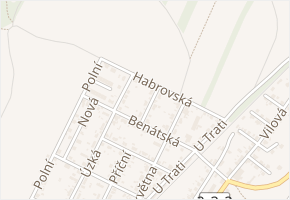 Lipová v obci Chrást - mapa ulice