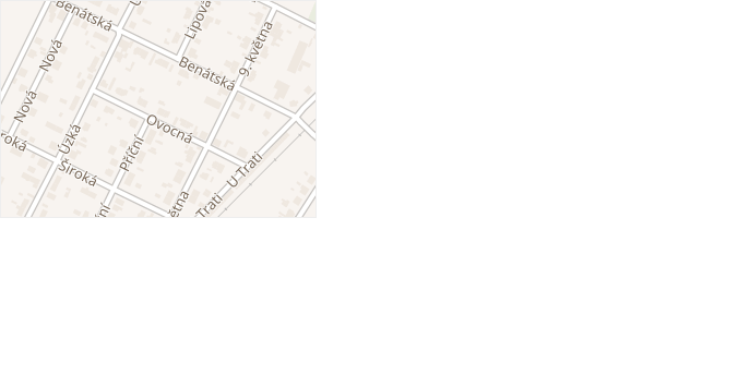 Ovocná v obci Chrást - mapa ulice