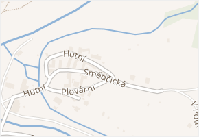 Smědčická v obci Chrást - mapa ulice