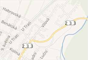 V Prádle v obci Chrást - mapa ulice