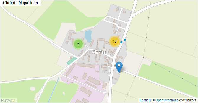 Chrást - mapa firem