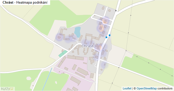 Chrást - mapa podnikání