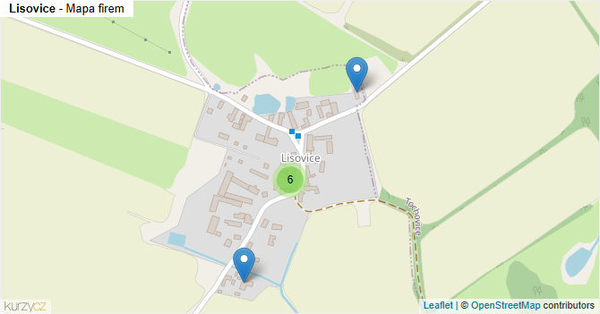Lisovice - mapa firem