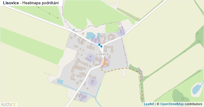 Lisovice - mapa podnikání