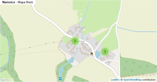 Namnice - mapa firem