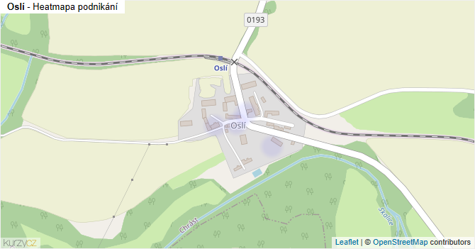 Oslí - mapa podnikání