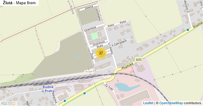 Žlutá - mapa firem