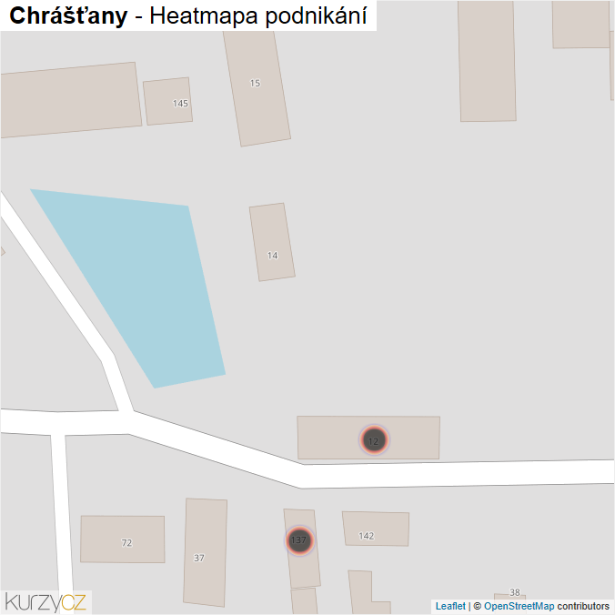 Mapa Chrášťany - Firmy v obci.