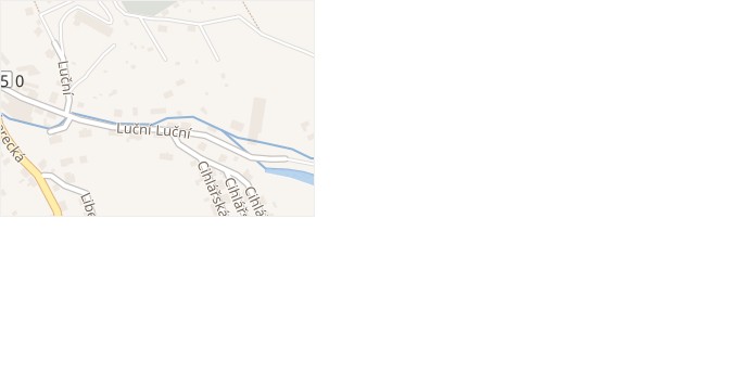 Luční v obci Chrastava - mapa ulice