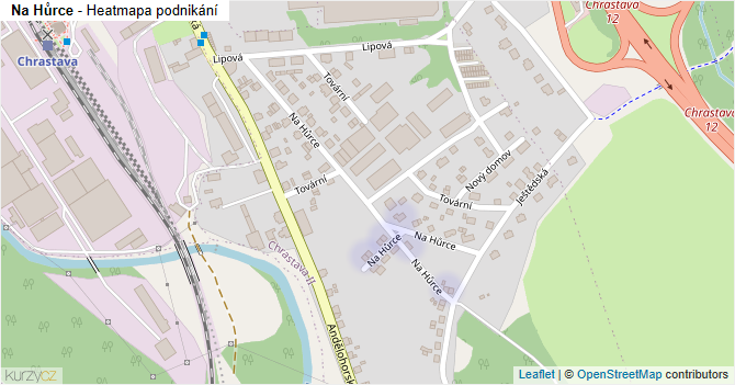 Na Hůrce - mapa podnikání