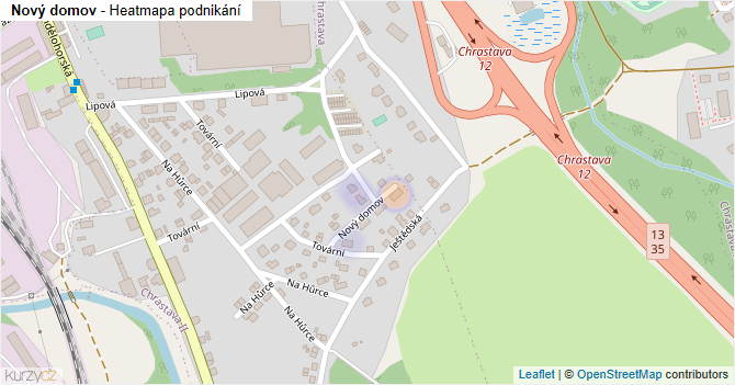 Nový domov - mapa podnikání
