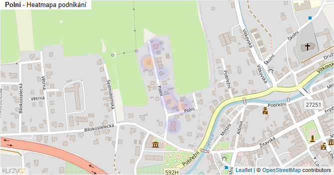 Polní - mapa podnikání