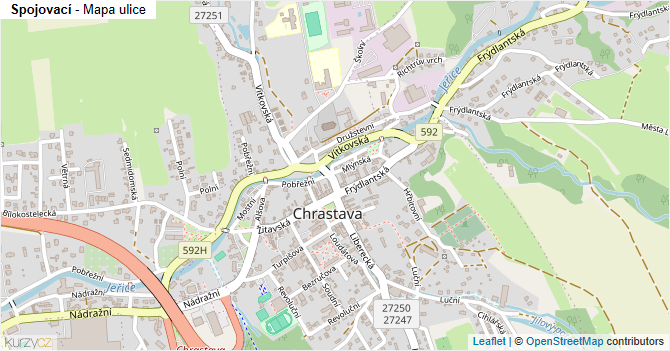 Spojovací - mapa ulice