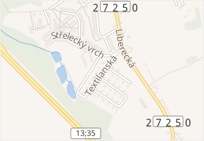 Textilanská v obci Chrastava - mapa ulice