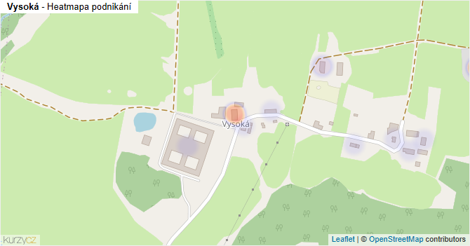 Vysoká - mapa podnikání