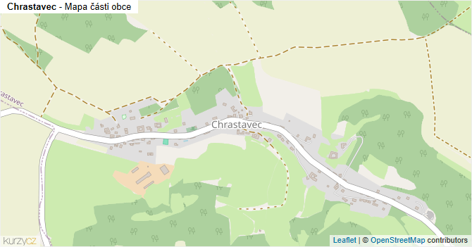 Chrastavec - mapa části obce