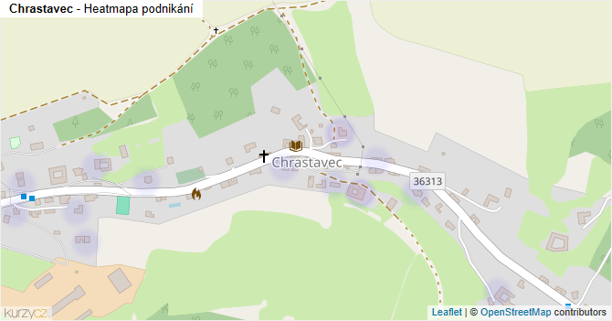 Chrastavec - mapa podnikání