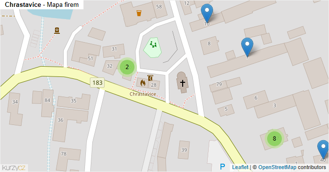 Chrastavice - mapa firem