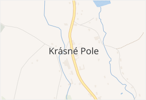Krásné Pole v obci Chřibská - mapa části obce