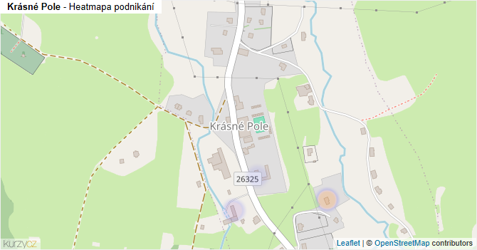 Krásné Pole - mapa podnikání