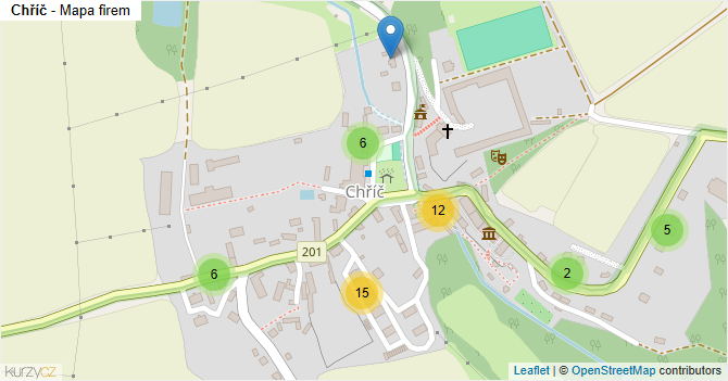 Chříč - mapa firem