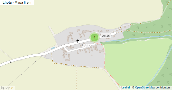 Lhota - mapa firem