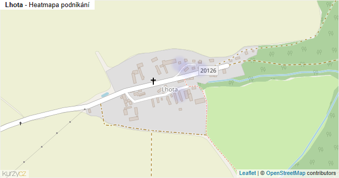 Lhota - mapa podnikání