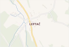 Leptač v obci Chroboly - mapa části obce