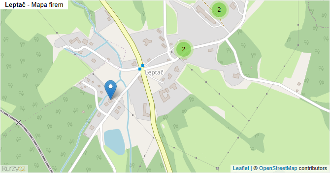Leptač - mapa firem