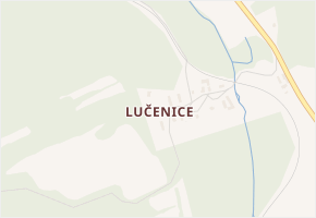 Lučenice v obci Chroboly - mapa části obce