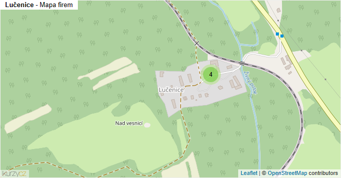 Lučenice - mapa firem
