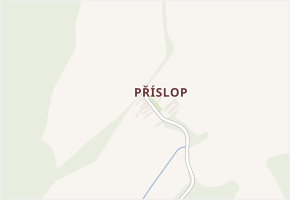 Příslop v obci Chroboly - mapa části obce