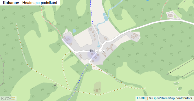 Rohanov - mapa podnikání