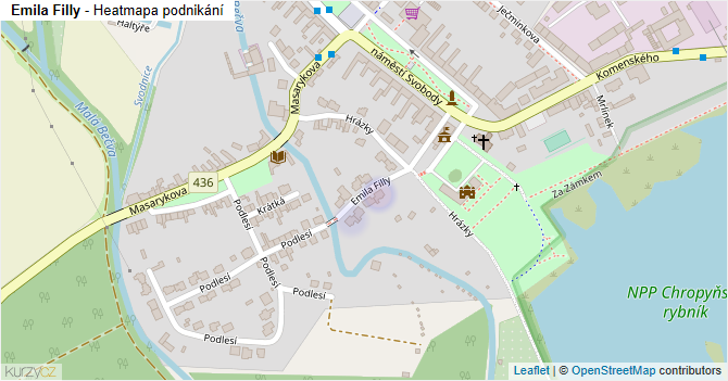 Emila Filly - mapa podnikání