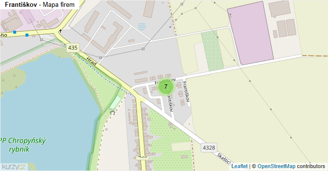Františkov - mapa firem