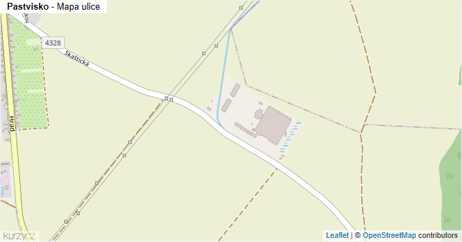 Pastvisko - mapa ulice
