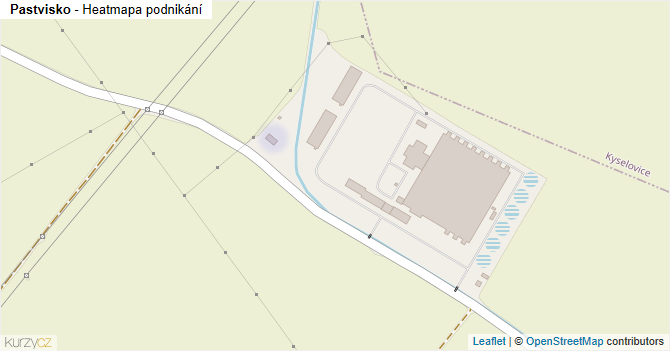 Pastvisko - mapa podnikání