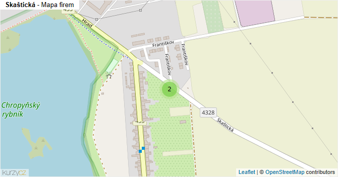 Skaštická - mapa firem