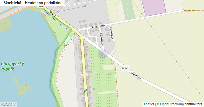 Skaštická - mapa podnikání